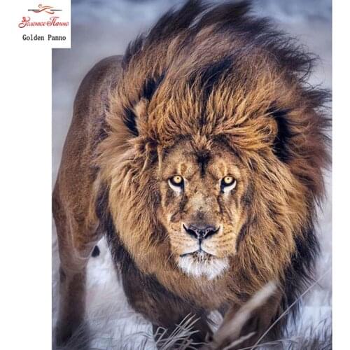5D DIY Diamond Painting Square Stones Animal Diamond Embroidery Sale Lion Diamond Mosaic Full Display Home Decor