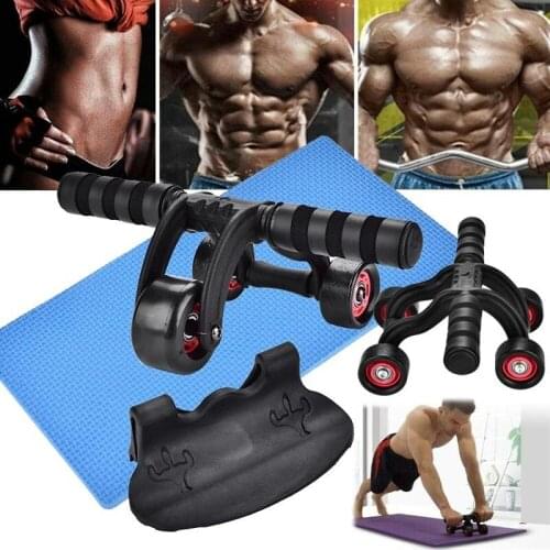 Abdominal Wheel Rollers Ab Noise Free with Mat for Exercise Fitness Equipment Aparatos Para Hacer Ejercicio Power Roller