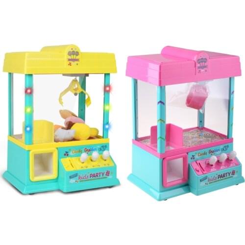 Claw Machine Music Light 60s Time Candy Grabber Prize Dispenser Vending Machine Birthday Christmas Gifts for Boys Girls