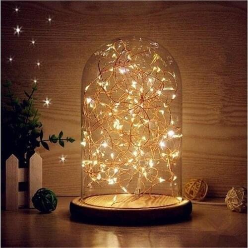 Battery operated Wire Fairy LED 10Metre Yellow Jar Balloon Decoration christmas decorations рождественские украшения