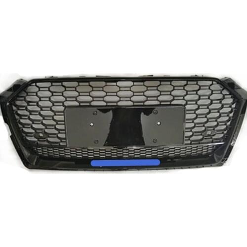 For RS5 Style Front Sport Hex Mesh Honeycomb Hood Grill Black for Audi A5/S5 B9 2017-2019 car accessories
