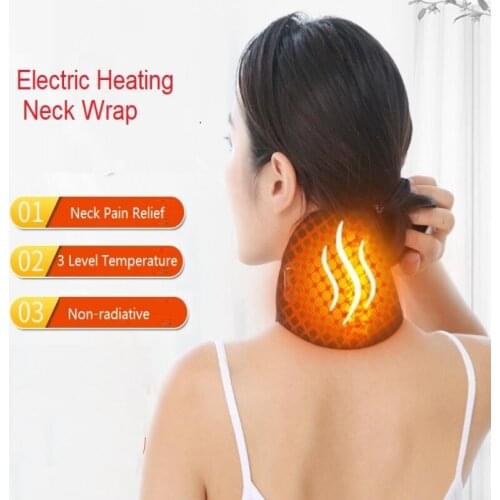 Far Infrared Heating Pad for Neck and Cervical Pain Electric Neck Brace Heating Neck Wrap Braces & Supports Composite Material