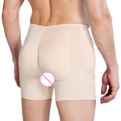 Fake Vagina Underwear Men Vagina Crossdresser Sponge Pads Panties Transgender Shemale Panties Breast Forms Mens Shaper Bodysuit