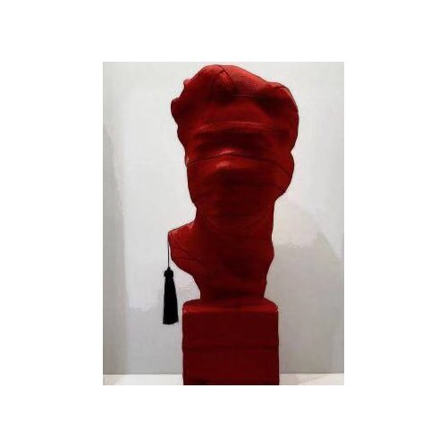 Customer customization-wine red statue