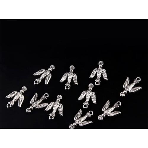 Religious Catholic Peace Dove Small Medal Handmade Jewelry DIY Medal, 10 pieces