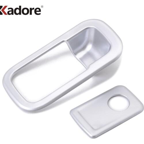 For Volkswagen For VW Tiguan 2017 2018 2019 mk2 ABS Matte Car Glove Storage Box Lock switch Cover Trim Decoration Frame Cover