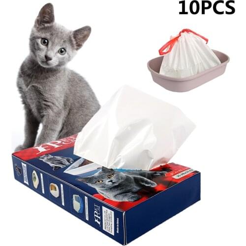 Cat Litter Bag Cat Litter Box Cat Toilet Garbage Bag Thickened Disposable Environmental Protection Rope Pet Poop Garbage Bag
