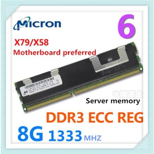 Micron Red DDR3 ECC REG 8G 1333MHZ 8G 1600MHz 16G 1333MHZ 16G 1600MHZ 16G 1866MHZ memory module server memory module for X79 X58