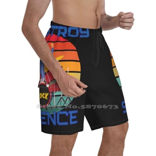 I Destroy Silence MenS Fashion Shorts Sports Shorts I Destroy Silence Drums Drum Drummer Band Music Noise Stephenmollie I
