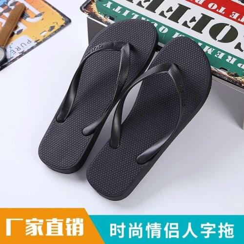 Mens Womens Fashion Plastic Anti Slip Flip Flops Lovers Beach Clip Toe Slippers Mens and Womens Home Slippers Women Shoes