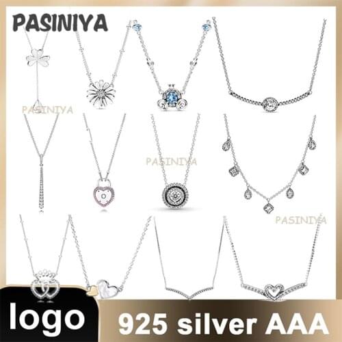 N3 necklace men and women silver 925 sterling silver snake bone chain pattern hollow floral love