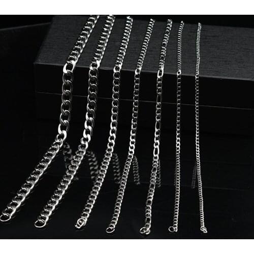 3mm - 10mm Mens Titanium Steel Necklace Hiphop Necklace Street Bully NK Chain