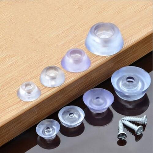 10pcs Soft Silica Gel Transparent Non-slip Non-noise Chair Leg Caps Feet Pads Furniture Sofa Stool Foot Covers Floor Protector