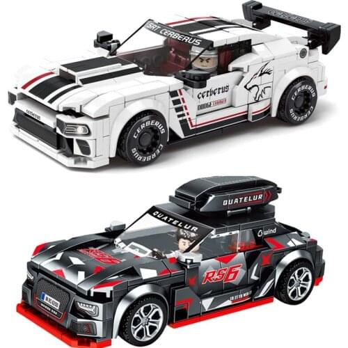 New Creator Speed Champions Racing R56 Pull Back Car MOC Building Blocks Set Supercar Vehicle Bricks Classic Model Kit Kids Toys