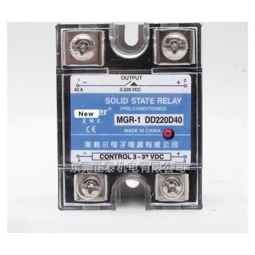 Mager Genuine new original single-phase SSR SSR single-phase solid-state relay 40A DC-DC DC control DC MGR-1 DD220D40