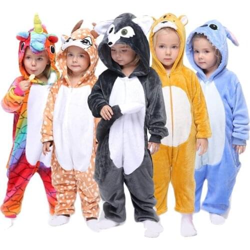 Kigurumi Pajama For Children Pajamas Girls Anime Unicorn Panda Onesie Kids Costumes Boys Sleepwear Winter Licorne Pyjamas Kids