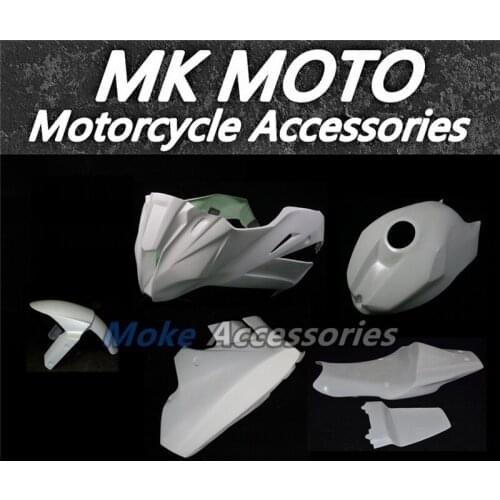 Fiberglass Racing Full Fairing Kit For Zx-10r 2011 2012 2013 2014 2015 Motorcycles Glossy white Cowlings