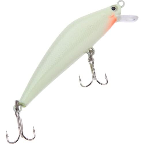 3D Eyes Luminous Night Fishing Lures Minnow Lure Isca Artificial Hard Bait With Two Triangle Hooks Lure Fishing Tackle