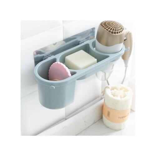 Nail free toilet hair dryer, storage rack, bathroom powerful non marking wall hanging, bathroom articles, goods rack 26.5*9.5cm