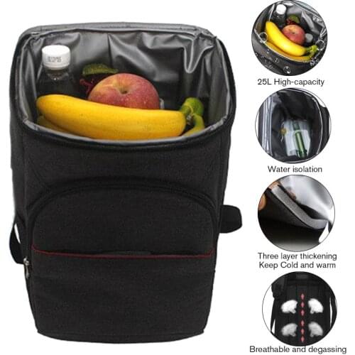 18L Insulated Thermal Cooler Waterproof Picnic Camping Backpack Rucksack Bag Canvas Bucket Shoulder Bags Men Backpacks Tools