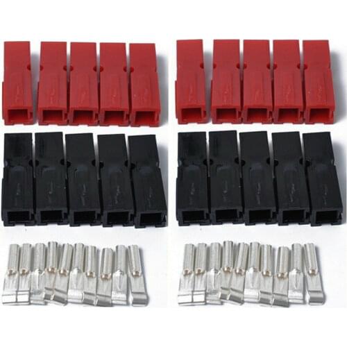 10pair 30A Anderson Style Plug Connectors Powerpole Connector Red & Black Fit for Anderson Power pole