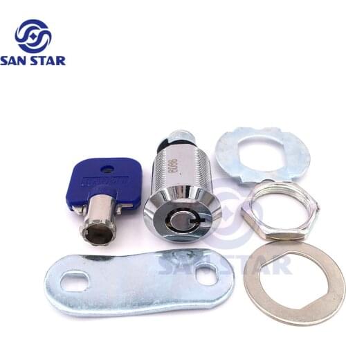 10 pcs of 25mm Zinc Alloy Cam Lock can for drawer or arcade cabinet