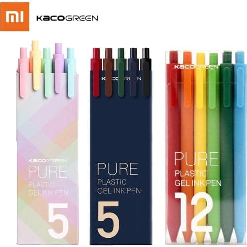 12pcs/set Kaco Pen 0.5mm Gel Pen Colorful Pens Kaco Core Durable Smooth Painting Pen Best Gift For Children