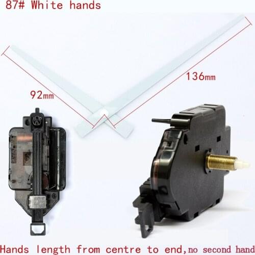 15mm Screw length 12888 Pendulum type Movement With 87# white hands Step Clock Accessory Quartz DIY Movement Kits