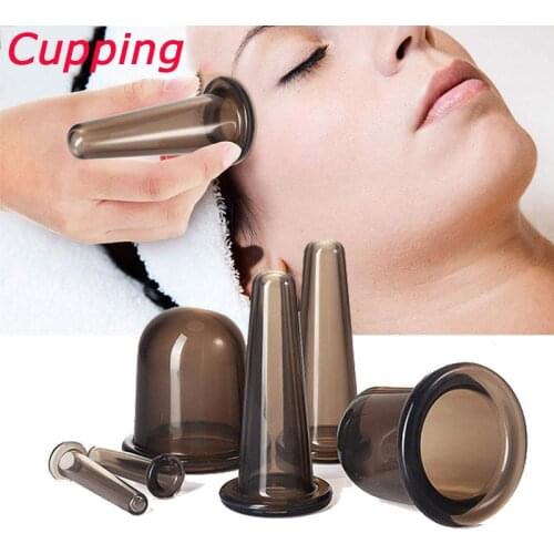 2/3Pcs Silicone Massage for Face Body Spa Cupping Suction Cups Anti Cellulite Vacuum Cupping Cans Face Lifting Back Massage Jars