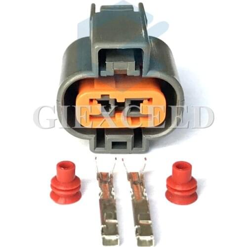 2 Sets 2 Pin PB625-02127 2 Pin Car Electrical Auto Connector Female Lamp 1G/2G/EVO Knock Sensor Plug Socket