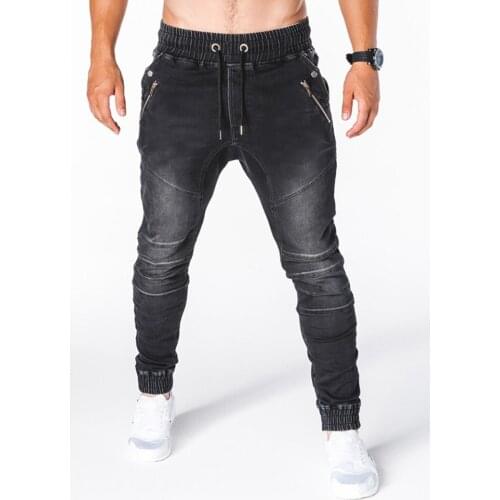 20Mens Black Denim Trousers Zipper Blue Pencil Pants Pure Color for Jeans The Locomotive Pants Jeans Blue and Grey Slim Pants