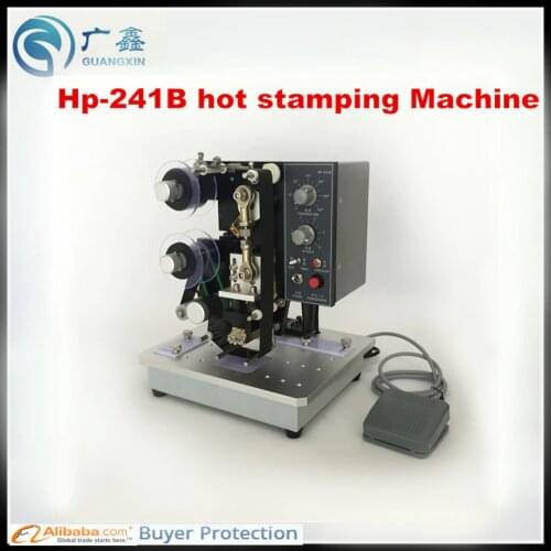 2016 Better quality Hp-241B hot stamping coding machine Hp-241B ribbon hot code printer coding machine batch printing machine