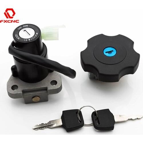 4 Wires Ignition Switch Fuel Gas Cap Lock Key Set For Yamaha FZR600 FZR250 FZR400 FZR 250 400 600 Motorcycle Accessories