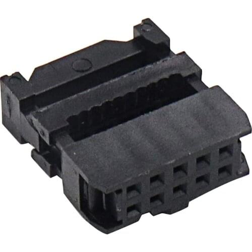 5 Set FC-6P FC-8P FC-10P To FC-40P IDC Socket 2x5 Pin Dual Row Pitch 2.54mm IDC Connector 6/8/10/12/14 To 64-pin Cable Socket