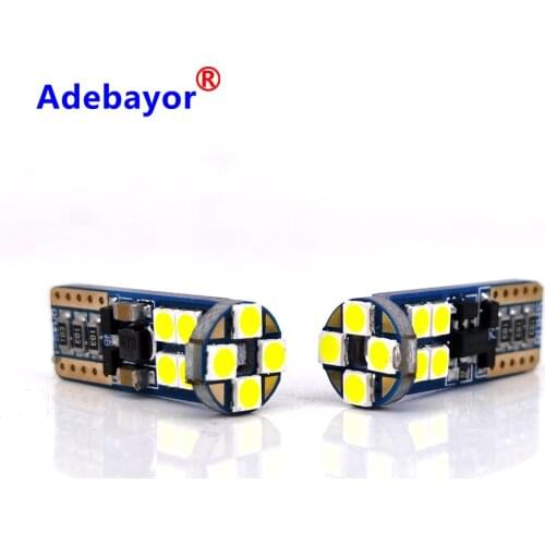 500 X Car 12V T10 canbus 12 SMD 3030 No Error 168 W5W Turn Side License Plate Light Parking Clearance Bulbs White wholesale