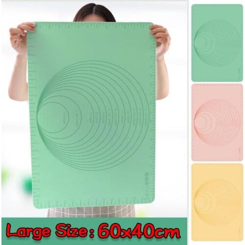 60*40CM Non-Stick Silicone Baking Mat Pad Baking Sheet Rolling Dough Mat Cookie Macaron Baking Mat Pastry Tools Kitchen Gadgets