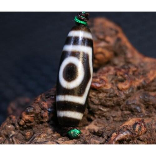 AL Treasure Magic Power Tibetan old Agate 3 eye wealth totem dZi Bead Amulet Pendant Talisman Timestown UPD21Asw