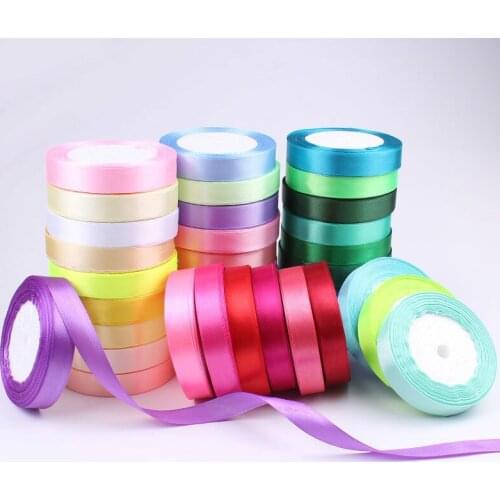 15mm Satin Ribbons 22Meters/Roll Wedding Christmas Halloween Birthday Party Gift Box Cake Wrapping Decoration Ribbons DIY Crafts