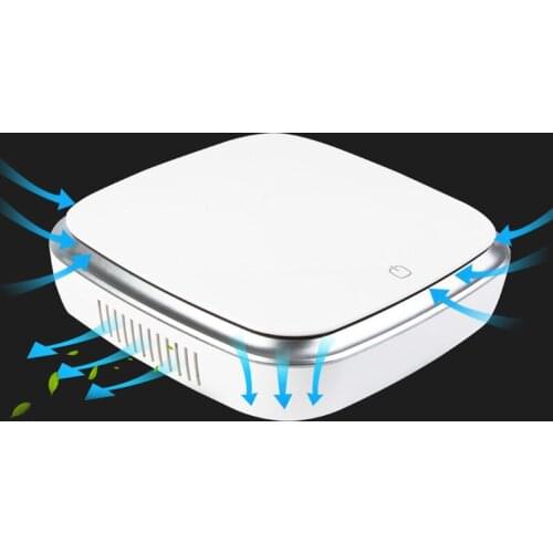 Car Solar Power Air Purifier Peculiar Smell Remover Portable Air Fresher for Home Office TN88