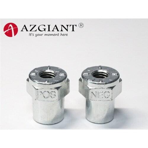 AZGIANT Car M6 Pile Head Joints Battery 6MM Screw Covert Universal Battery Joints Battery Retrofit Head Negative and Postive