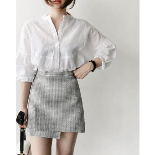 Белые блузки CRRIFLZ China At AliExpress