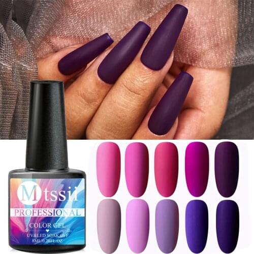 Mtssii Nail Gel Polish Autumn Winter Color Varnishes Glitter Sequins Soak Off Semi Permanant UV LED Nail Art Hybrid Lacquers