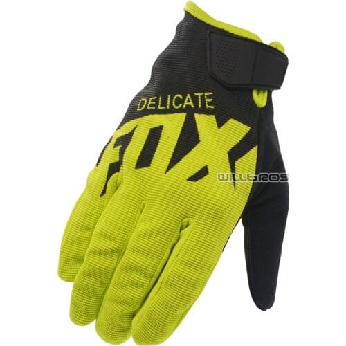 Motocross Racing Gloves Delicate Fox Moto Guantes Street Moto Cycling Mountain Bicycle Offroad Luvas Mens Woman Unisex