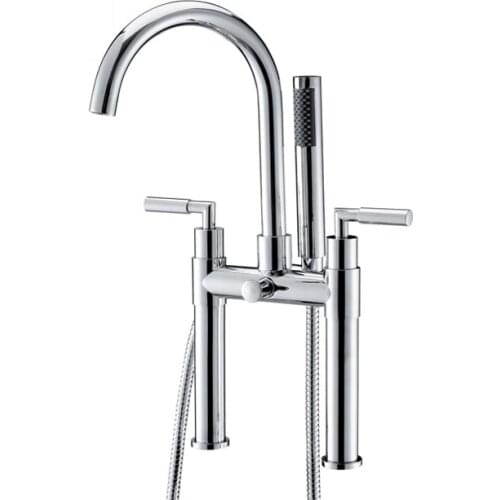 Chrome Plated Brass Bathtub Faucet with Shower