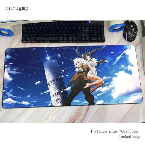 DanMachi mousepad cool new gaming mouse pad 80x30cm pc computer gamer accessories large mat best laptop desk protector pads