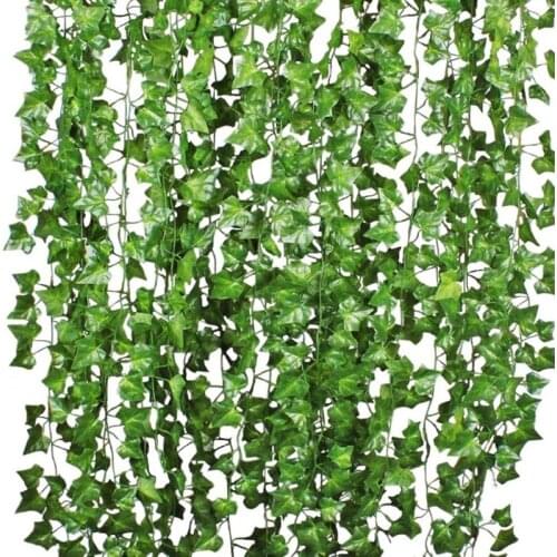 12 x artificial plants of vine false flowers ivy hanging garland for the wedding party Home Bar Garden Wall Outdoor indoor decor