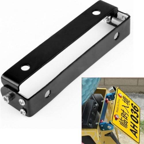 Adjustable angle license plate bracket and frame license plate bracket of aluminum motorcycle license plate for Aprilia moto