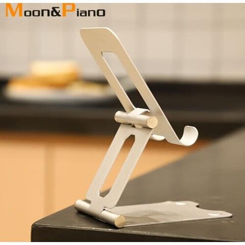 Metal Desktop Tablet Holder Table Cell Phone Adjustable Foldable Extend Support Mini Lightweight Mobile Phone Desk Stand