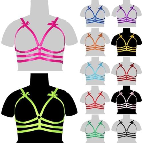 Harness Fashion Womens Underwear Exotic Costumes Sexy Lingerie Body Bandage Goth Stockings Garter Thigh Suspenders Plus Size