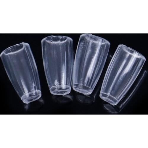 Set of 4pcs 1/12 Dollhouse Tableware Accessorries Model Kids Pretend Play Miniature Clear Wine Glass Juice Cup Set